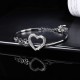 Austria Crystal Heart Bracelet For Women Four Leaf Clover Bangle Bracelet Austria Crystal Heart Bracelet For Women Four Leaf Clover Bangle Bracelet